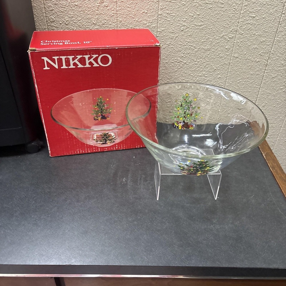 Nikko~Christmastime/Happy Holidays~Serving Bowl~10"IOB
